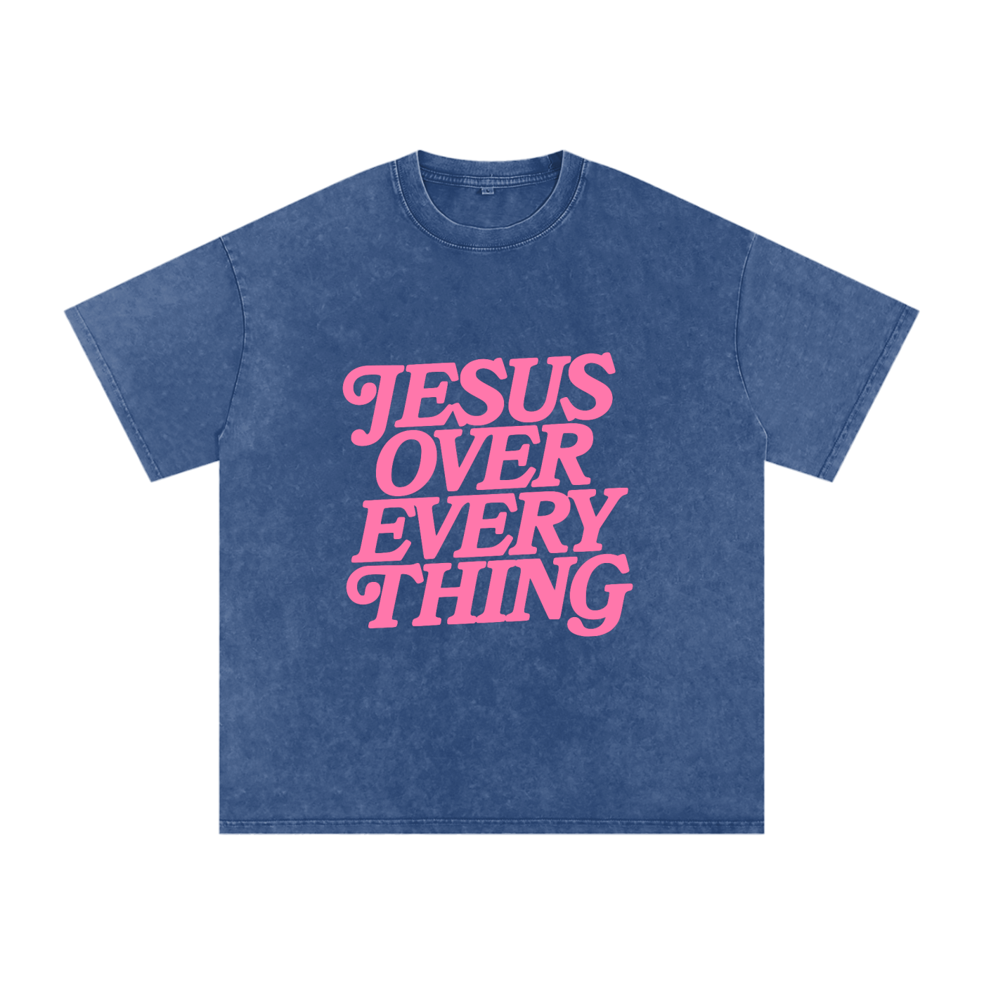 Jesus Over Every Thing T-Shirt (Pink)